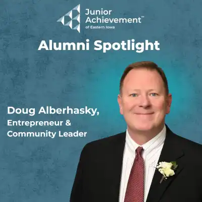 image of man in suit with blue background